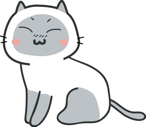 Gatto Cartone Animato Personaggio Ritagliare 14975135 PNG