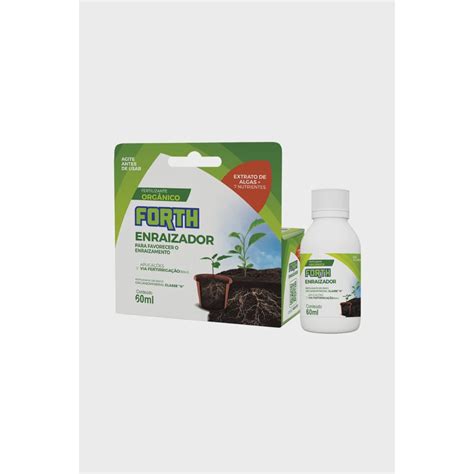 Fertilizante Orgânico Forth Enraizador 60ml para Jardinagem Plantas e