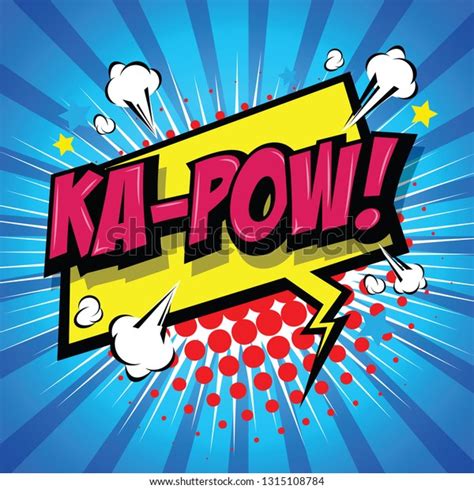 Kapow Comic Speech Bubble Cartoon Art Stock Vector Royalty Free 1315108784 Shutterstock