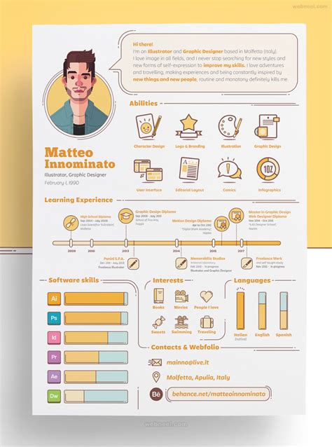 25 Creative Resume Design Ideas and samples for your inspiration