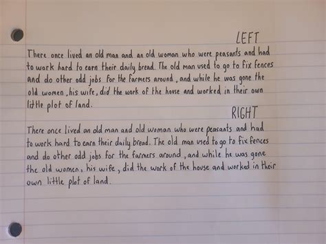 Writing Left Hand