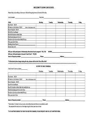 Fillable Online Decorah K12 Ia Early Dismissal Form Xlsx Decorah