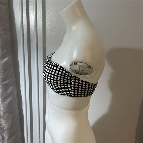 Zimmermann Swim Wide Link Polka Dot Bikini Top Sz Depop