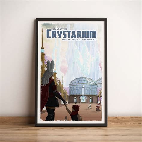 The Crystarium Final Fantasy Xiv Travel Poster Free Dlc Artwork