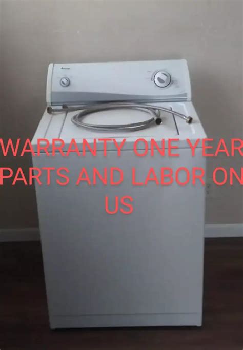 Washer Amana Whirlpool Brand 35 Cuft Heavy Duty Super Capacity 9