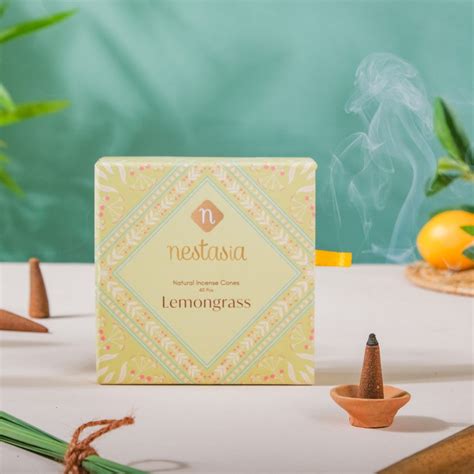 Lemongrass Aromatic Incense Cones Pack Of 40