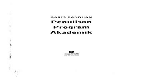 Pdf Garis Panduan Penulisan Program Akademik Pdfslidenet