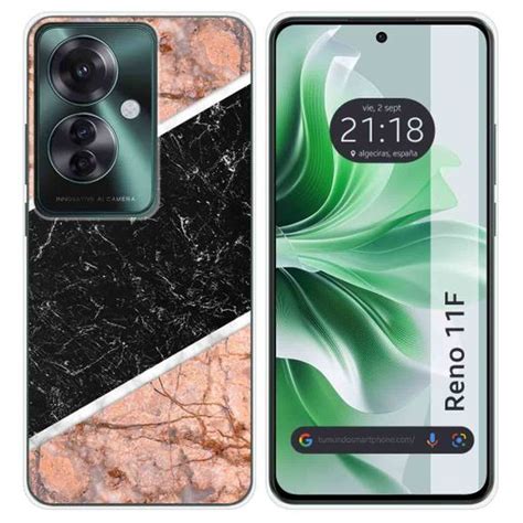 Funda Silicona Para Oppo Reno 11f 5g Diseño Mármol 07 Dibujos con