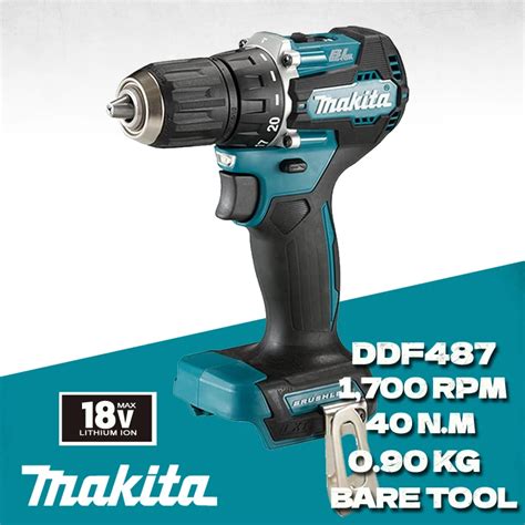 Makita Taladro Inal Mbrico Sin Escobillas DDF487 Destornillador El