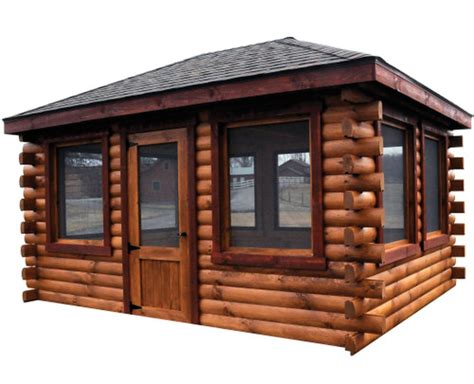 Prebuilt Log Cabins Sunrise Log Cabins Wayside Lawn Structures