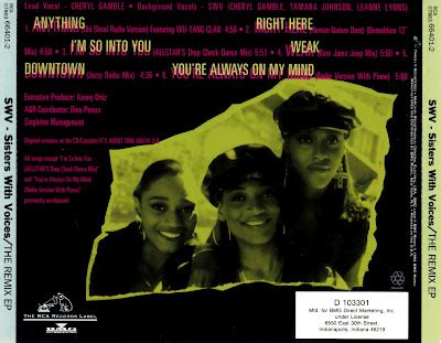 Highest Level Of Music SWV The Remixes EP 1994 Hlm