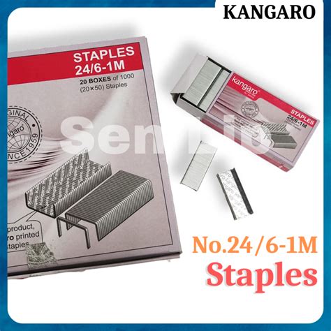 Kangaro Staples No M Stapler Bullet For School Office