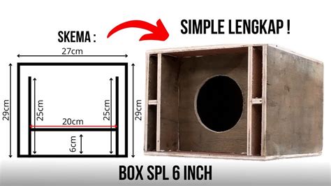 Membuat Box Subwoofer SPL 6 Inch Lengkap Skema Mudah YouTube