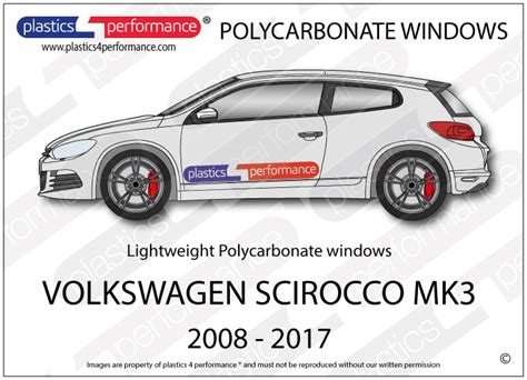 Volkswagen Scirocco Mk Lexan Polycarbonate Windows Plastics