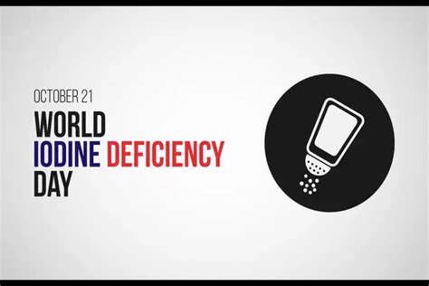 World Iodine Deficiency Disorder Day Arogyabhava