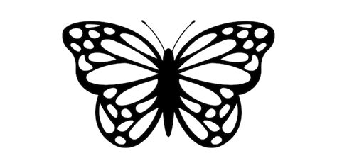 Vector De Icono De Mariposa Sobre Fondo Blanco Silueta De Mariposa