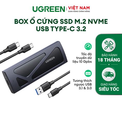 Box ổ Cứng Ssd M2 Nvme Usb Type C 32 Tốc độ Truyền 10 Gpbs Tương Thích Ngược Usb 31 And 30