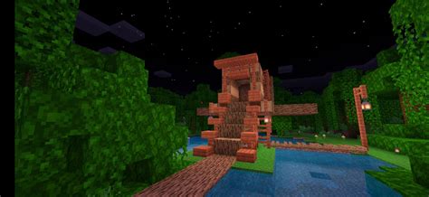 In progress jungle treehouse : r/Minecraft