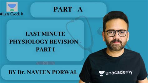 NEET PG Physiology Last Minute Physiology Revision Part I By Dr