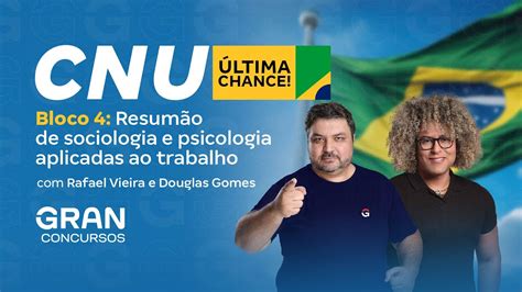 CNU Bloco 4 Resumão de sociologia e psicologia aplicadas ao trabalho