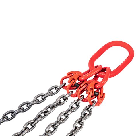 Ton Chain Sling In Legs G Lifting Chain Sling Red W Sling