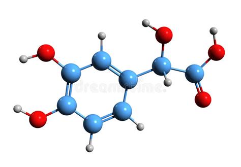 D Image Of Norepinephrine Skeletal Formula Stock Illustration