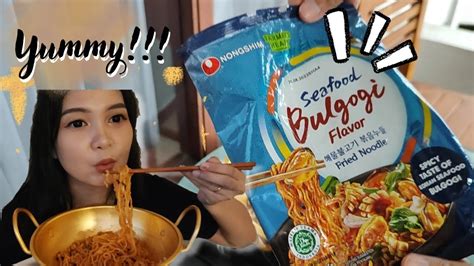 Makan Mie Korea Seafood Bulgogi Flavor Youtube