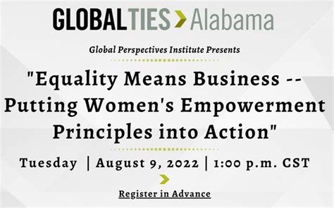 Gpi Equality Means Business Putting Womens Empowerment Principles