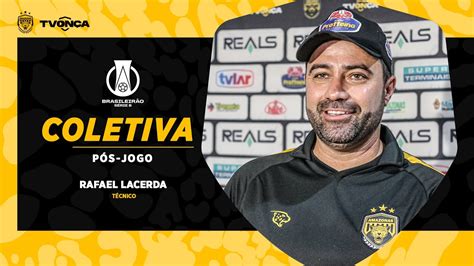 Entrevista coletiva técnico Rafael Lacerda pós jogo Amazonas x Ponte