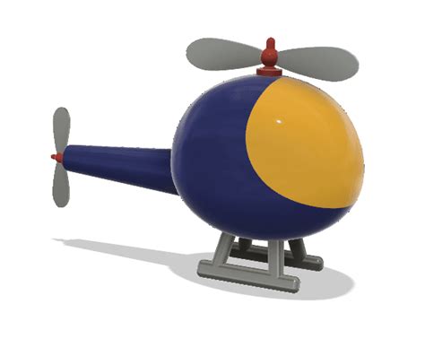 Cutie Helicopter 3d Model By Blackjack123 On Thangs