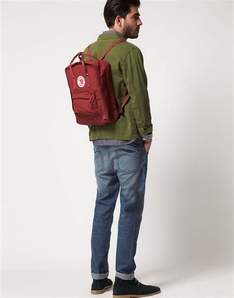 Lyst Fjallraven Kanken Backpack In Red For Men