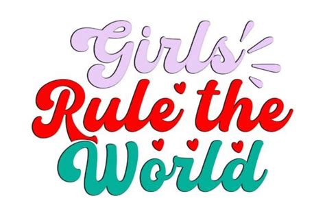 Girls Rule The World Graphic By Crafted Wonders · Creative Fabrica