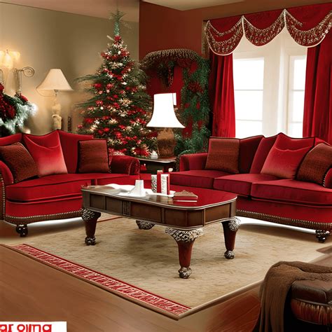 Large Red Winter Comfy Living Room Graphic · Creative Fabrica