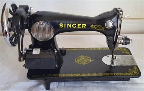 Antiga Máquina De Costura Singer 15c Pretinha Rara Costurar Parcelamento Sem Juros