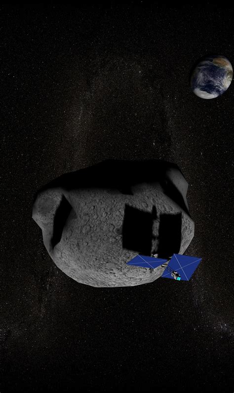 Esa Visualization Of One Of The Act Concepts For Deflecting An Asteroid