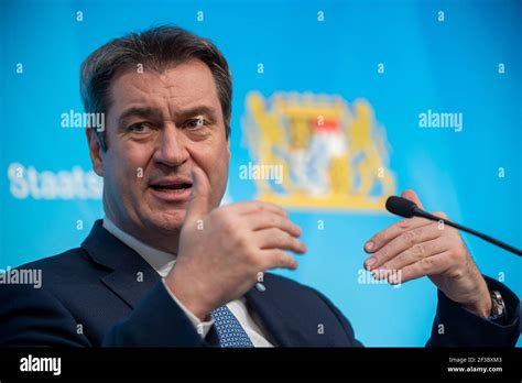 München Deutschland März 2021 16th Markus Söder CSU