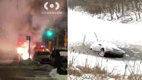 Winter Storm Aftermath Manhole Fires Slick Roads Among Issues Across New York New Jersey