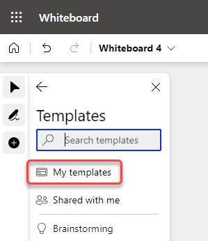 Creating and using your own templates in Microsoft Whiteboard ...