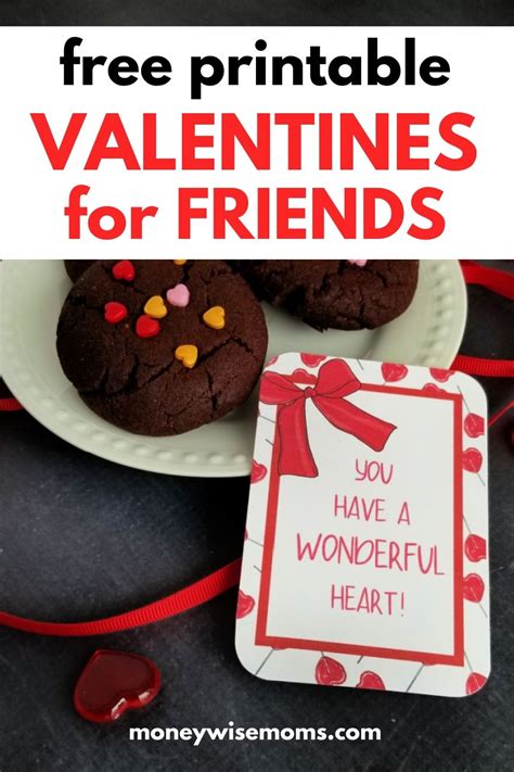 Friend Valentine Cards with Free Printable - Moneywise Moms - Easy ...