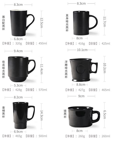 Coffee Mug Sizes