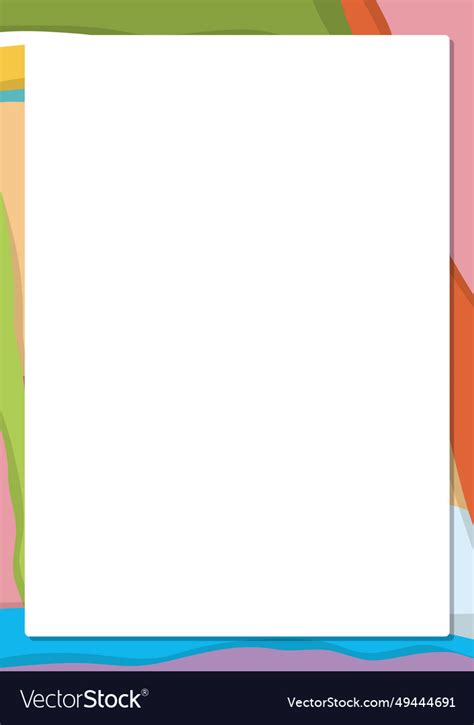 Colorful abstract frame border template Royalty Free Vector