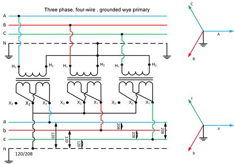 Transformer Wiring Diagrams Three Phase V V V V