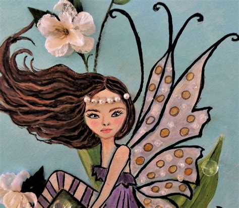 Fairy Canvas Wrap Fairy Wall Decor Acrylic Painting Girls Room Etsy