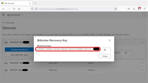 FAQ How To Retrieve My Bitlocker Recovery Key On Microsoft 365 Portal