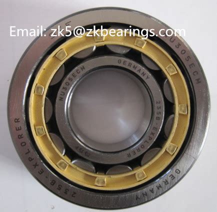 NU 305 ECP Single Row Cylindrical Roller Bearing NU Design 25x62x17 Mm