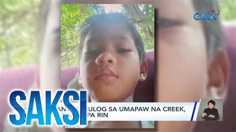 Saksi Part Nahulog Sa Creek Pulis Na Sangkot Umano Sa Ilegal Na