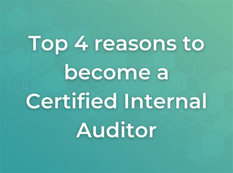 Benefits Of Becoming A Certified Internal Auditor Surgent Cia Review