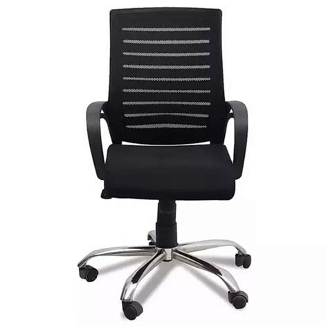 Ergonomica Boom Mesh Mid Back Black Executive Revolving Office Chair