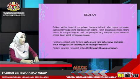 Bahasa Melayu T5 I Panduan Menghuraikan Isi Karangan Respon Terbuka