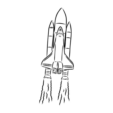 spaceship vector sketch 36438206 Vector Art at Vecteezy